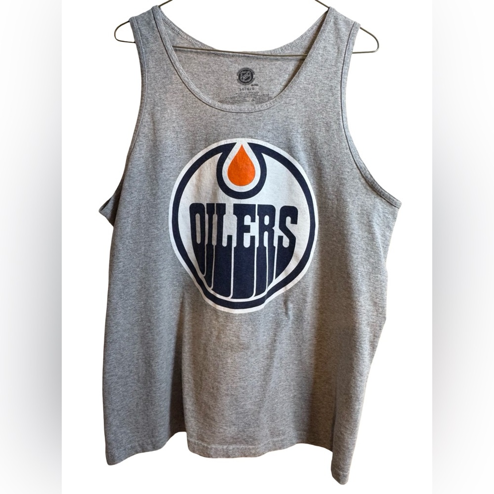 Mens Gray Oilers Tank Top
